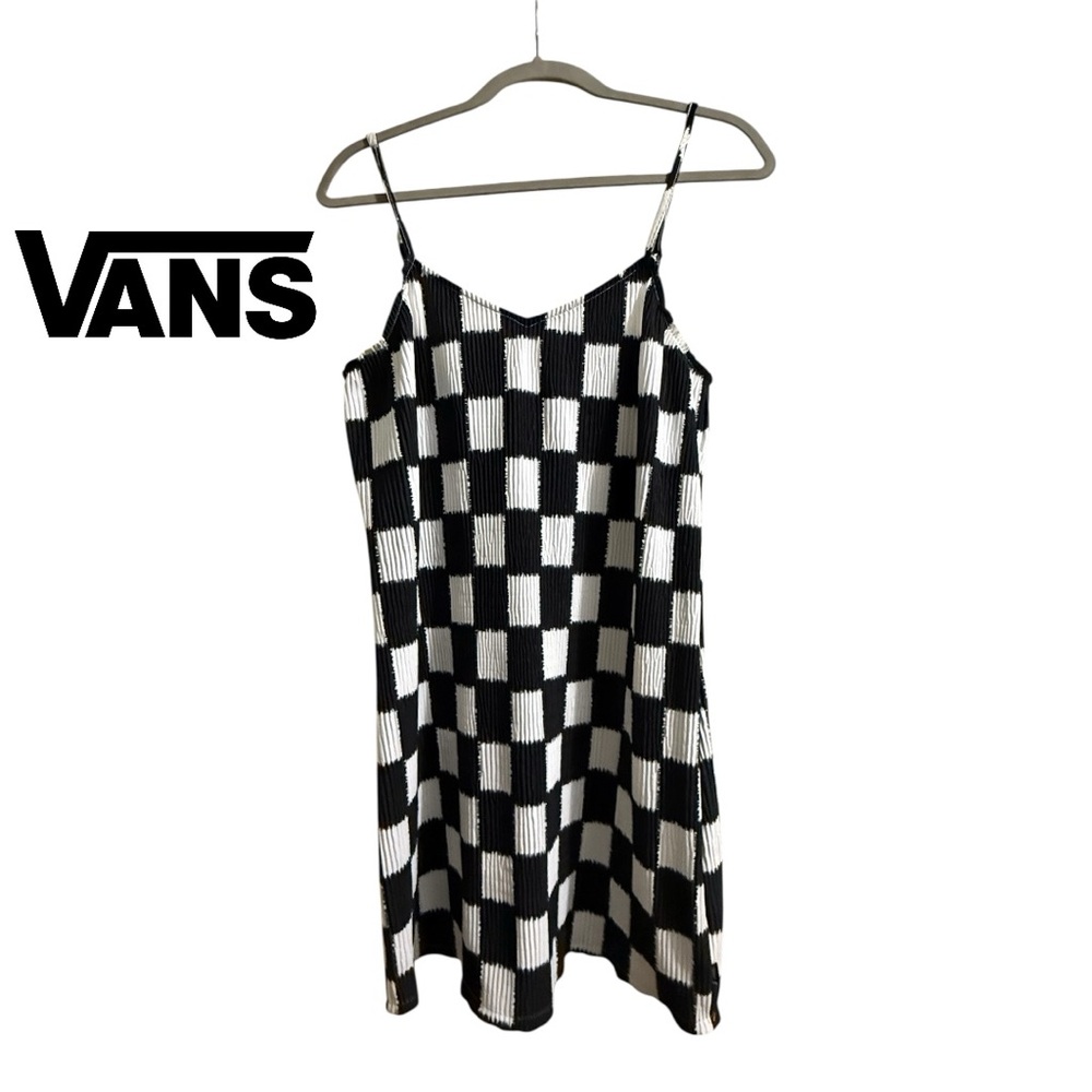 Vans Monochrome Checkered Mini Dress
